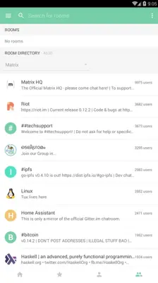 Riot.im android App screenshot 2